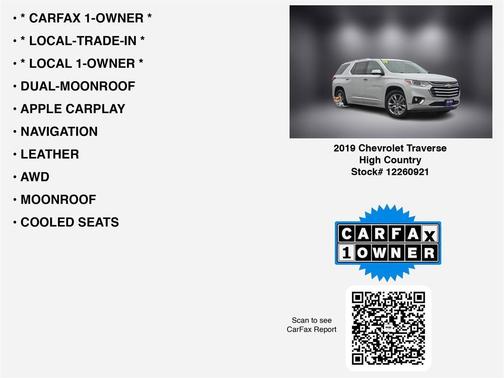 2019 Chevrolet Traverse High Country