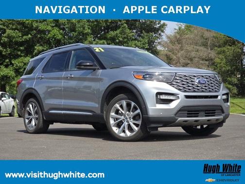 Silver Metallic 2021 Ford Explorer Platinum