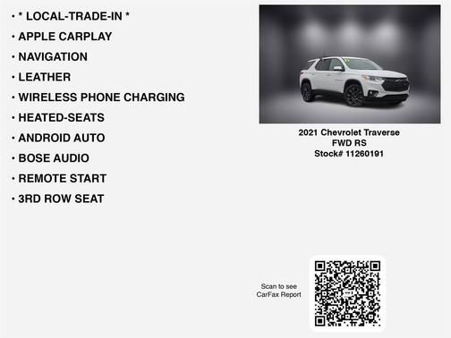 2021 Chevrolet Traverse RS