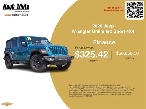 2020 Jeep Wrangler Unlimited Sport