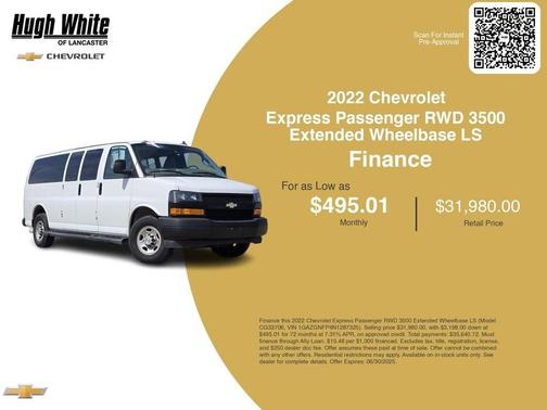 2022 Chevrolet Express 3500 LS