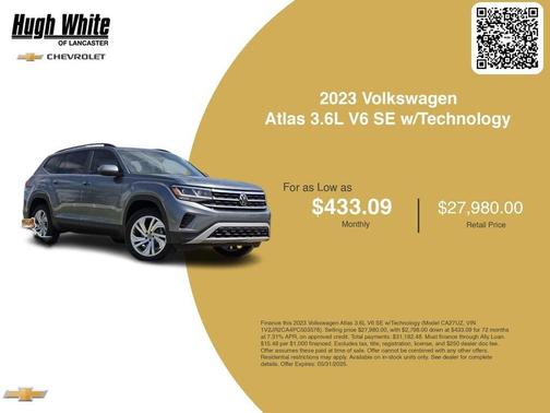 2023 Volkswagen Atlas 3.6L SE w/Technology