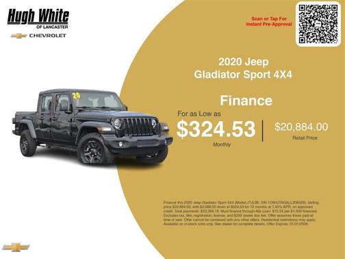 2020 Jeep Gladiator Sport