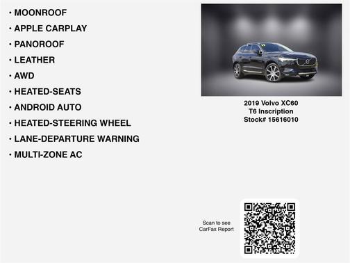 2019 Volvo XC60 T6 Inscription