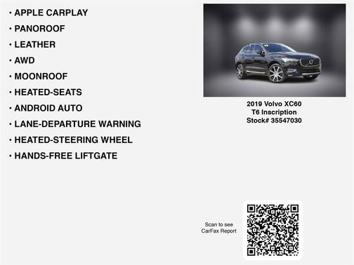 2019 Volvo XC60 T6 Inscription