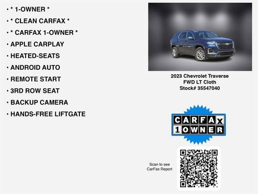 2023 Chevrolet Traverse LT Cloth