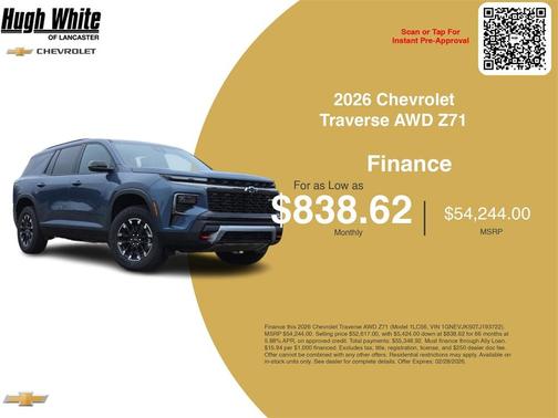 2026 Chevrolet Traverse Z71