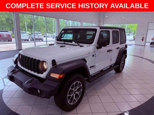 Bright White Clearcoat 2024 Jeep Wrangler Sport S