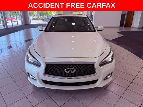 Moonlight White 2015 INFINITI Q50 Premium