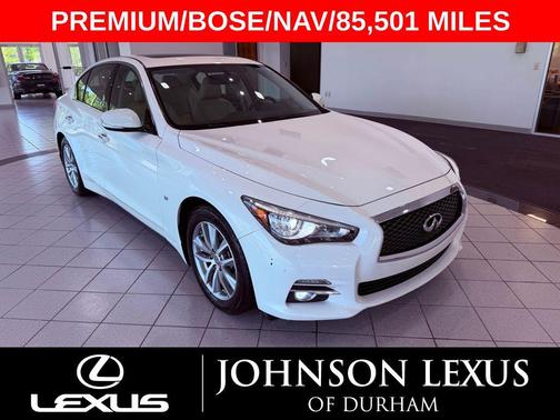 Moonlight White 2015 INFINITI Q50 Premium