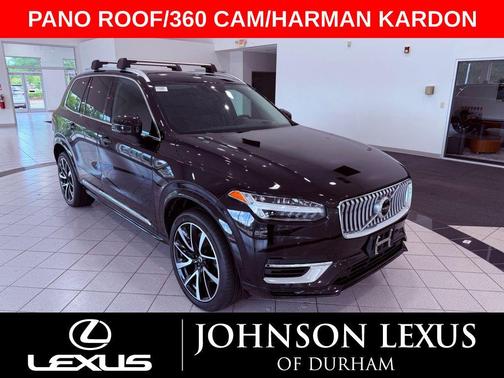 Onyx Black Metallic 2021 Volvo XC90 Recharge Plug-In Hybrid T8 Inscription Expression 7 Passenger