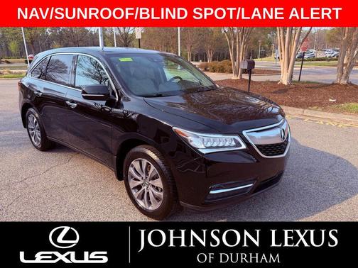Crystal Black Pearl 2016 Acura MDX 3.5L AcuraWatch Plus Package