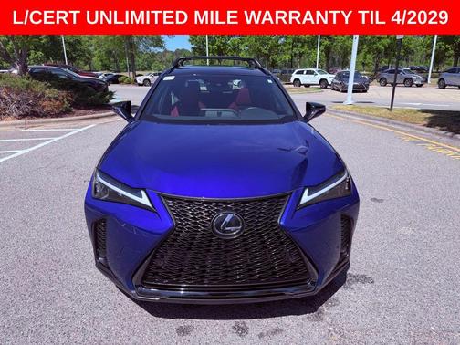 Ultrasonic Blue Mica 2.0 with Obsidian Roof 2023 Lexus UX 250h F Sport