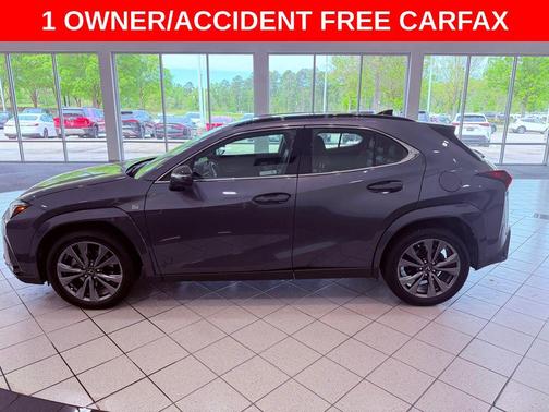 Cloudburst Gray with Obsidian Roof 2025 Lexus UX 300h F SPORT Design