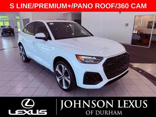 Glacier White 2025 Audi Q5 45 S line Premium Plus