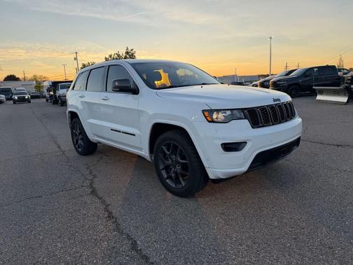 Bright White Clearcoat 2021 Jeep Grand Cherokee 80th Anniversary 4x4