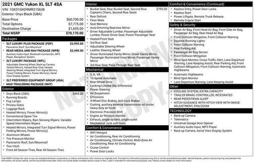 2021 GMC Yukon XL SLT