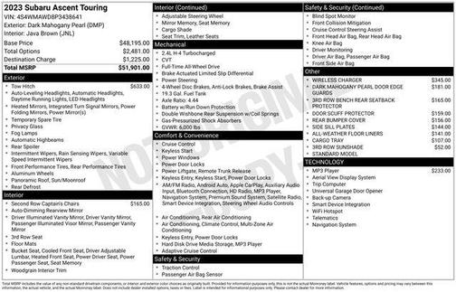 2023 Subaru Ascent Touring 7-Passenger