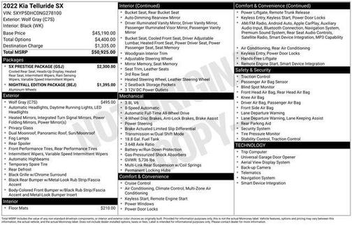 2022 Kia Telluride SX