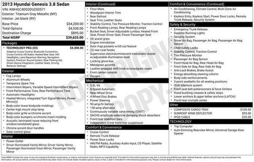 Titanium Gray Metallic 2013 Hyundai Genesis 3.8
