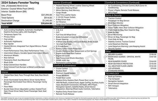 2024 Subaru Forester Touring