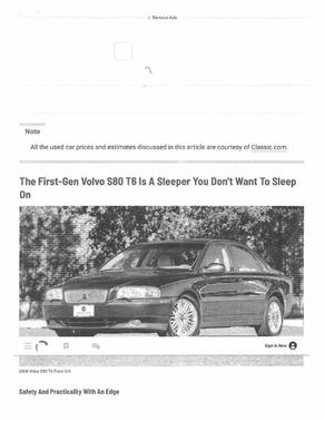 1999 Volvo S80 T6