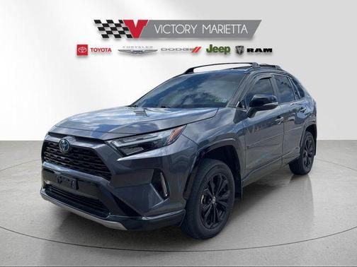Midnight Black Metallic 2023 Toyota RAV4 Hybrid SE