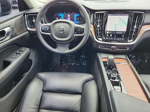 Crystal White Metallic 2024 Volvo S60 B5 Ultimate Dark Theme
