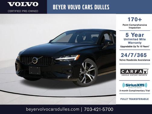 Onyx Black Metallic 2025 Volvo S60 B5 Plus