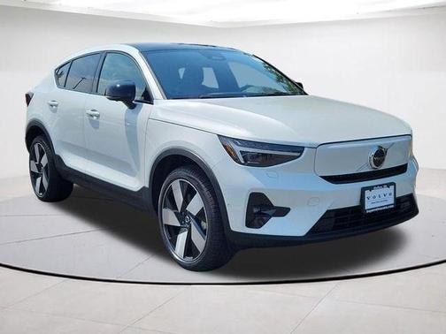 Crystal White 2023 Volvo C40 Recharge Pure Electric Twin Ultimate