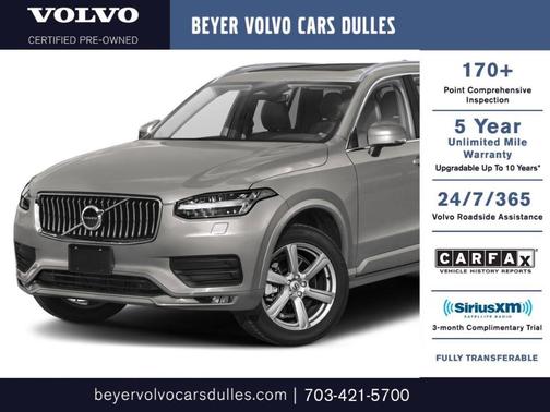 Crystal White Metallic 2024 Volvo XC90 B6 Plus Bright Theme 7-Seater