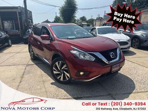 Red 2017 Nissan Murano Platinum