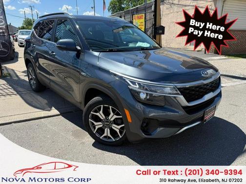 Blue 2021 Kia Seltos EX