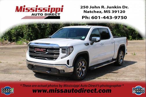 White Frost Tricoat 2024 GMC Sierra 1500 SLT