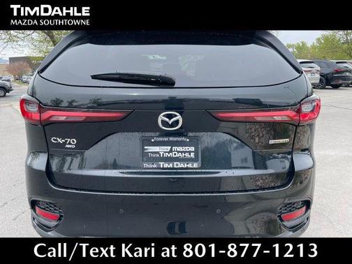 Jet Black Mica 2025 Mazda CX-70 3.3 Turbo Preferred Package