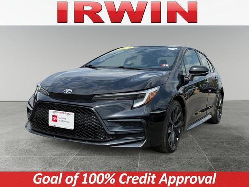 Midnight Black Metallic 2023 Toyota Corolla SE