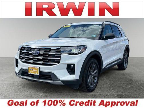 Star White Metallic Tri-Coat 2025 Ford Explorer Active