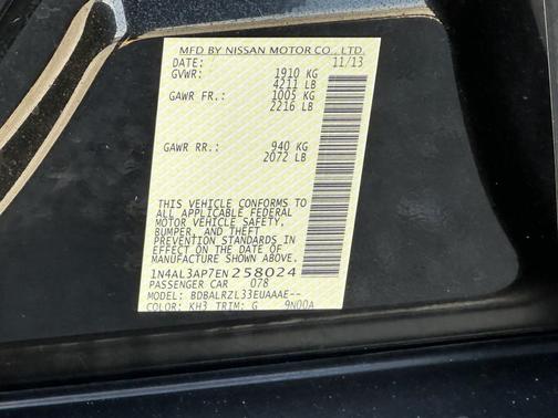 2014 Nissan Altima 2.5 S