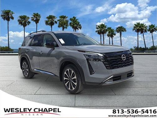 Boulder Gray Pearl 2026 Nissan Pathfinder Platinum