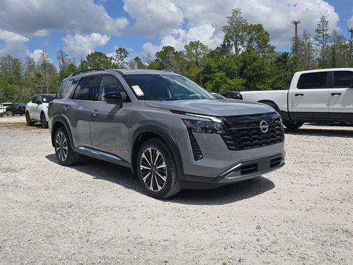 Boulder Gray Pearl 2026 Nissan Pathfinder Platinum