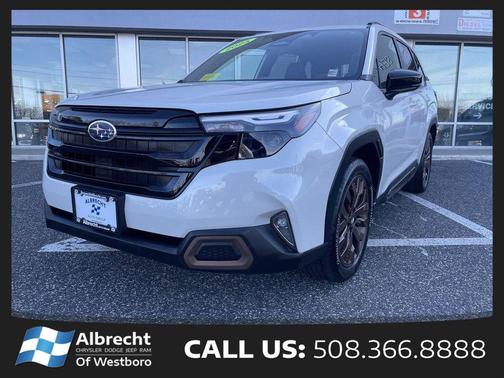 Crystal White Pearl 2025 Subaru Forester Sport