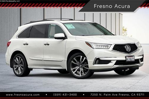 White Diamond Pearl 2019 Acura MDX 3.5L w/Advance & Entertainment Pkgs