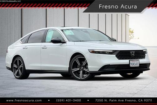 Platinum White Pearl 2023 Honda Accord Hybrid Sport