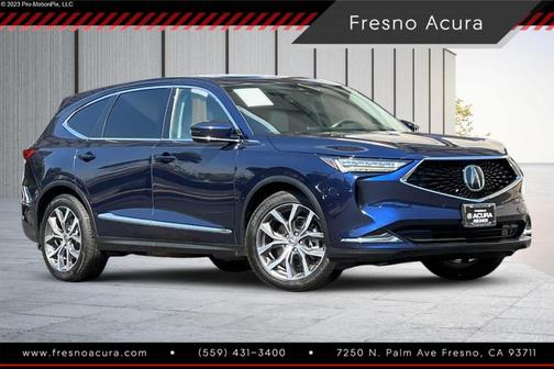 Fathom Blue Pearl 2022 Acura MDX Technology