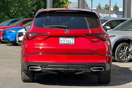 Performance Red Pearl 2025 Acura MDX A-Spec