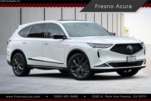 Platinum White Pearl 2023 Acura MDX A-Spec