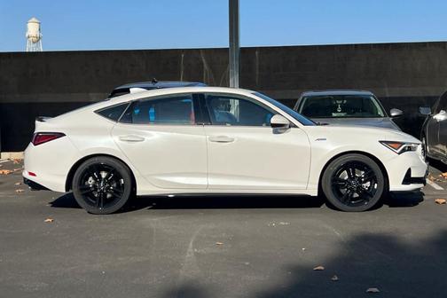 Platinum White Pearl 2026 Acura Integra w/A-Spec Package