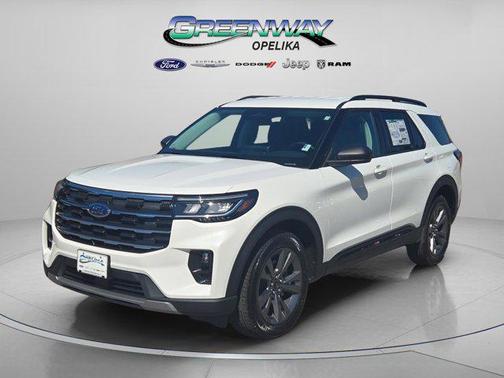 Star White Metallic Tri-Coat 2026 Ford Explorer Active