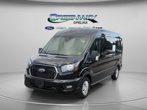 Agate Black Metallic 2024 Ford Transit-350 XLT