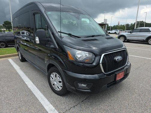 Agate Black Metallic 2024 Ford Transit-350 XLT